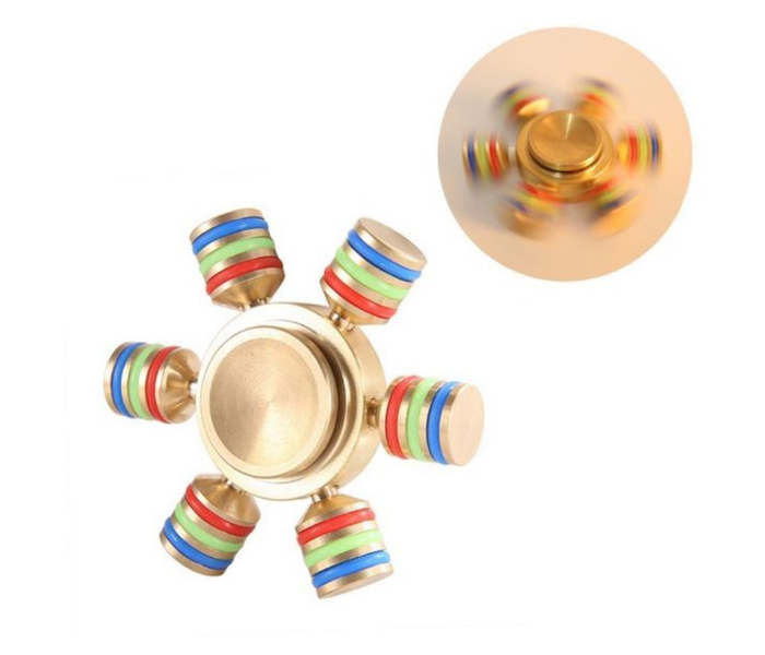 Gyroscope Fidget Spinner - Gold  - Zoom Image 3