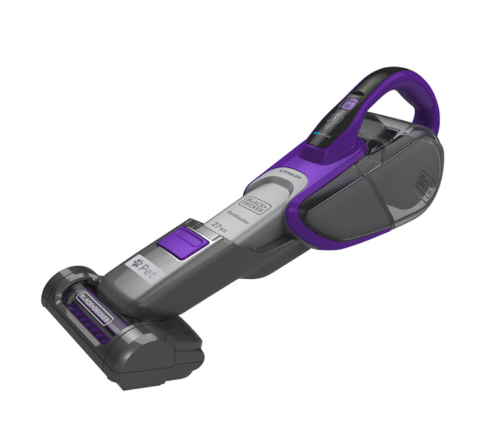 Black and Decker DVJ325BFSP-GB 27W Cordless Pet Vacuum Cleaner - Purple and Grey - Zoom Image 1