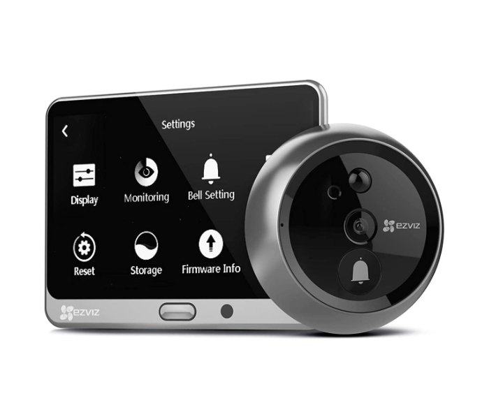 EZVIZ by Hikvision CS-DP1-A0-4A1WPFBSR Smart Door Viewer Camera - Grey and Black - Zoom Image 1