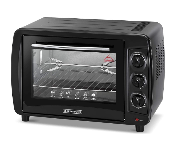 Black and Decker TRO35RDG-B5 1500W Countertop Toaster Oven - Black - Zoom Image 1