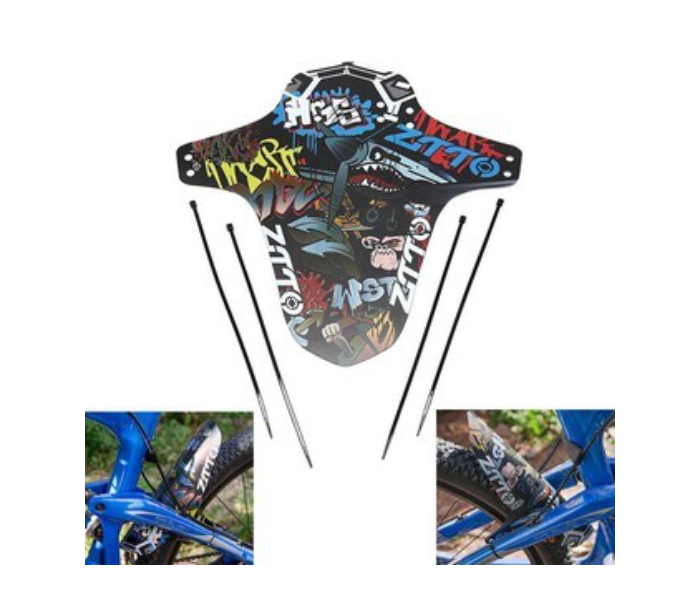 Mountain Bike ZTTO Design 26.5cm Protection Fender Mudguard - Black - Zoom Image 2