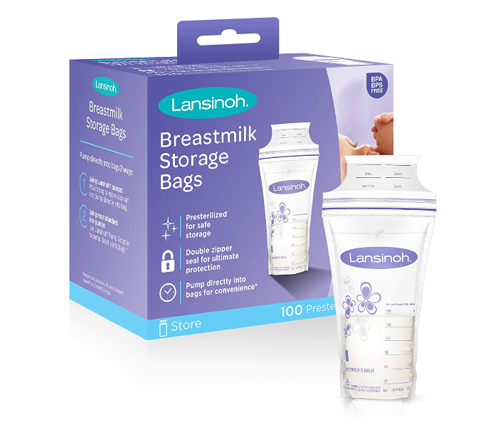 Lansinoh Pack of 100 Breastmilk Storage Bags - Zoom Image