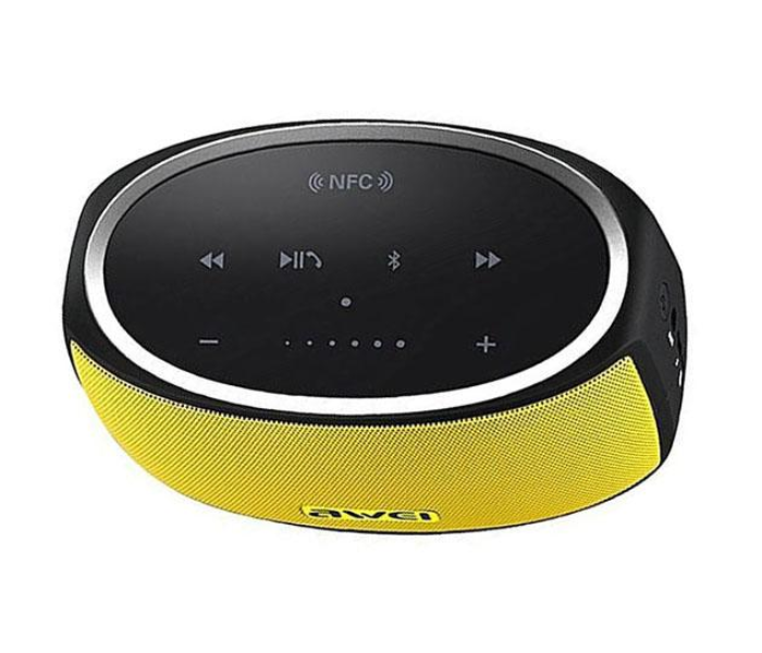 Awei Y210 Touch Portable Wireless Bluetooth Speaker - Black and Yellow - Zoom Image 5