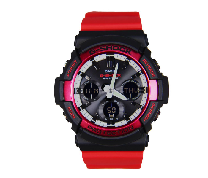 Casio GAS-100RB-1ADR G-Shock Tough Solar Divers Watch - Black and Red - Zoom Image 1