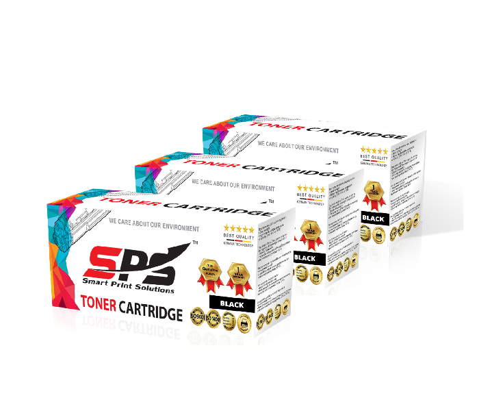 SPS Laser Toner Cartridge Set of 3 Pack CF280A for HP LaserJet Pro Printer - Black - Zoom Image