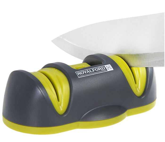 Royalford RFU9031 2 Stage Suction Knife Sharpener - Grey & Green - Zoom Image 7