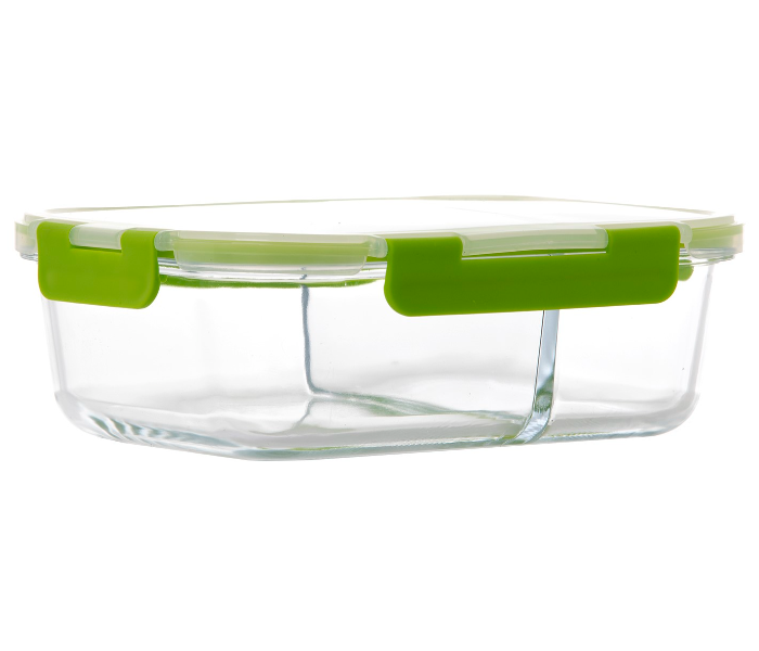 Royalford RF9219 2 Compartment Food Container - 1500ml, Clear & Green - Zoom Image 4