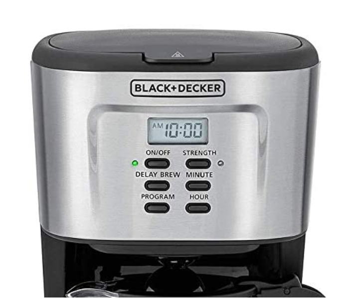 Black and Decker DCM85-B5 900W Programmable Coffee Maker Machine - Black and Silver - Zoom Image 3