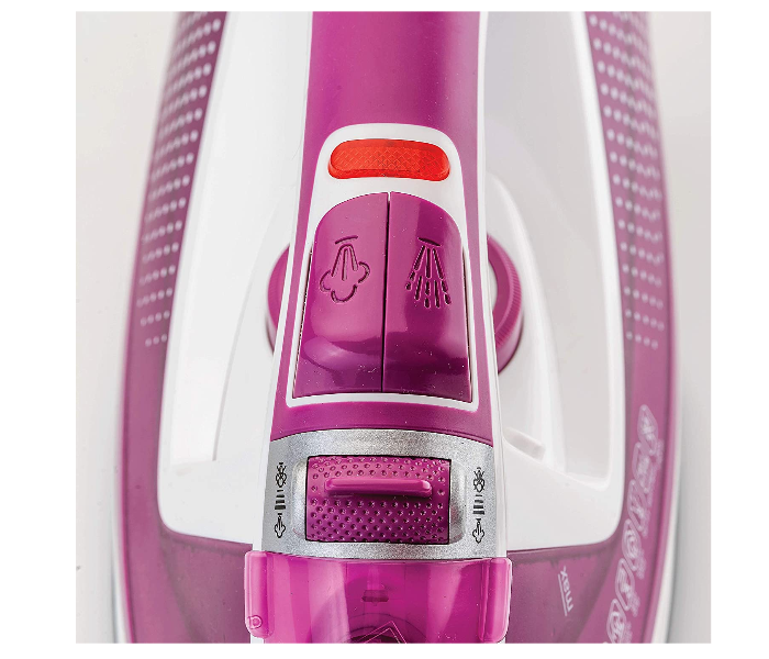 Black and Decker X2450-B5 2400W Steam Iron with Ceramic Soleplate - White and Purple - Zoom Image 3