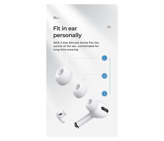 True Wireless Bluetooth Earbuds With Charging Box - White - Zoom Image 3