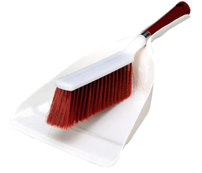 Royalford RF6986 Dustpan with Brush - White & Maroon - Zoom Image 4