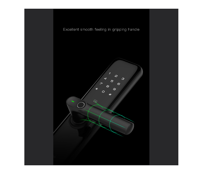 Kaadas KAADAS-S8 Smart Door Lock - Black - Zoom Image 3