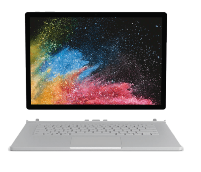 Microsoft Surface Book 2 HN6-00018 13.5 inch Intel Core i7 8GB RAM 256GB SSD 2GB Nvidia GeForce GTX 1050 Windows 10 Pro - Silver - Zoom Image 1