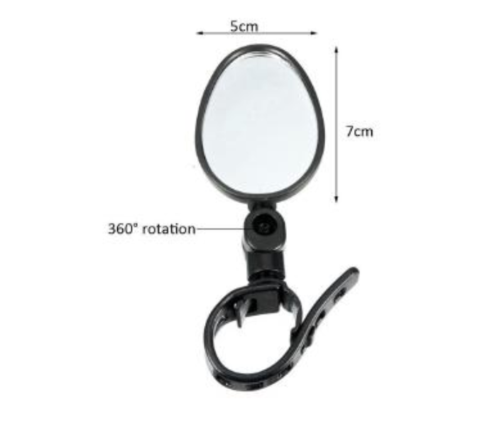 Side Mirror for Bicycle and E-Scooter - Black - Zoom Image 4