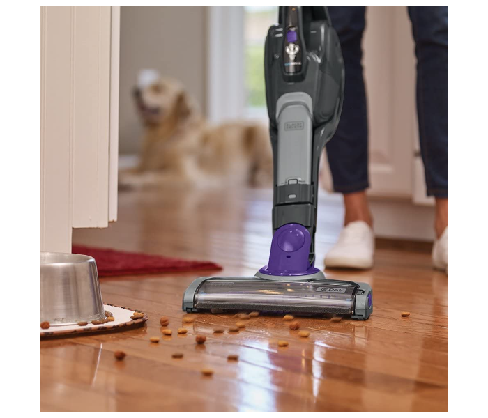 Black and Decker SVJ520BFSP-GB 36W Cordless 2-in-1 Vacuum Cleaner - Grey and Purple - Zoom Image 5