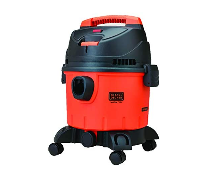 Black and Decker WDBD10-B5 1200W Drum Vacuum Cleaner with Wet and Dry Function - Orange and Black - Zoom Image 1