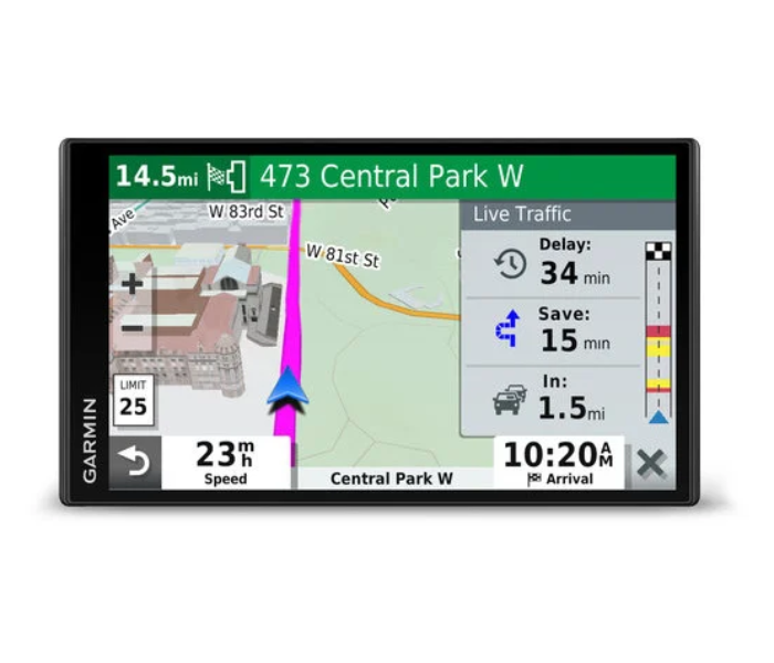 Garmin 010-02038-52 DriveSmart 65 and Digital Traffic GPS Navigator - Black - Zoom Image 2