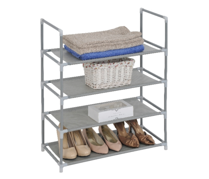 SR606 Shoe Rack with 4 Compartment - Grey - Zoom Image