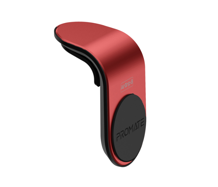 Promate AirGrip-3 AC Vent Phone Holder - Red - Zoom Image 1