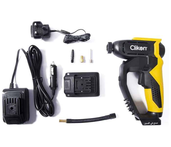 Clikon CK4041 PSI Tire Inflator with 1300mAh Lithium-Ion Battery LCD Display - Zoom Image 7