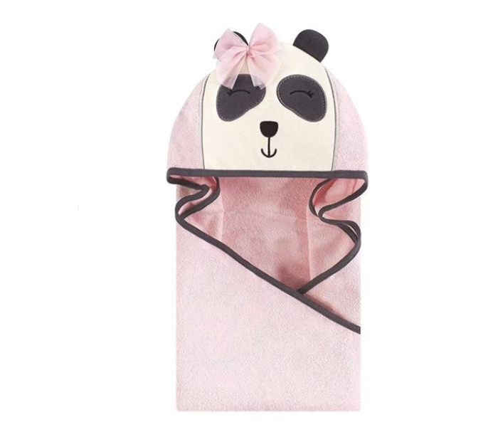 Hudson Baby Unisex Baby Cotton Panda Face Hooded Towel - Zoom Image