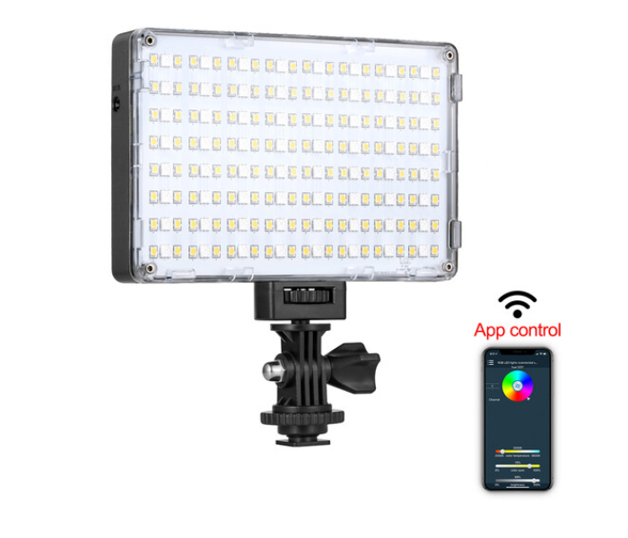 GVM RGB-10S LED On Camera RGB LED Video Light with Wi-Fi Control - Zoom Image 2