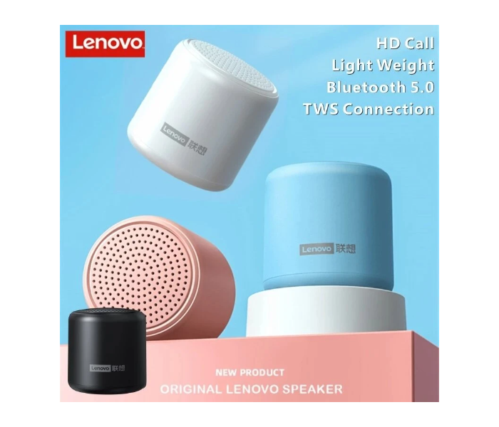 Lenovo L01 Mini Wireless Bluetooth 5.0 Portable Speaker - Pink - Zoom Image 2