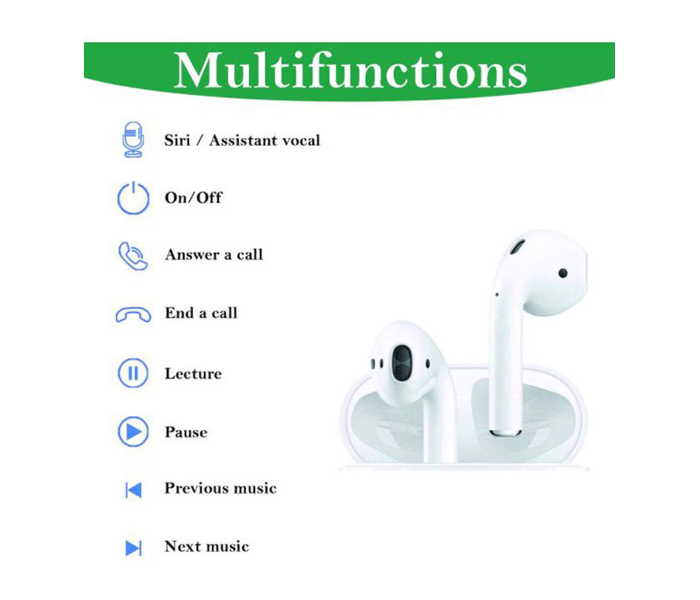 Wireless In-Ear Headphones With Case - White - Zoom Image 3