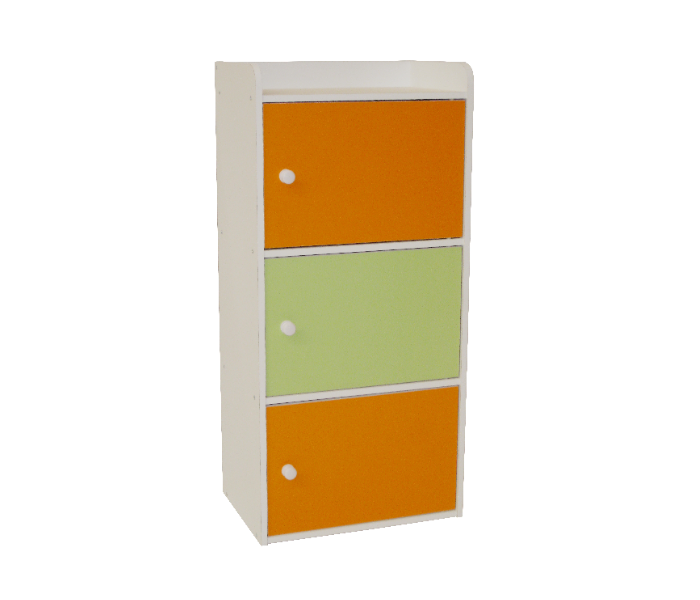 SS007 Storage Shelf with 3 Compartment - White - Zoom Image