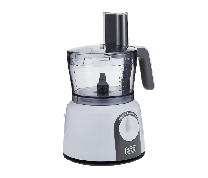 Black and Decker FX1075-B5 1000W 5 in 1 Electric Food Processor - Black and White - Zoom Image 1