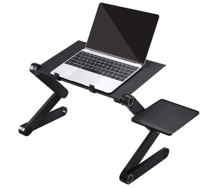 Rako Relaxed Workstation With 2 Cooling Fans- Black - Zoom Image 1