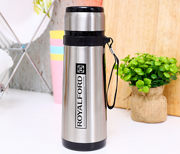 Royalford RF9459 600ml Stainless Steel Vacuum Bottle - Silver - Zoom Image 1