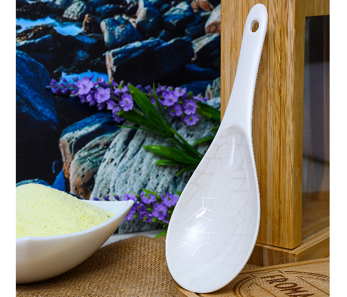 Royalford RF5368 Standard Rice Spoon - Pearl White - Zoom Image 2