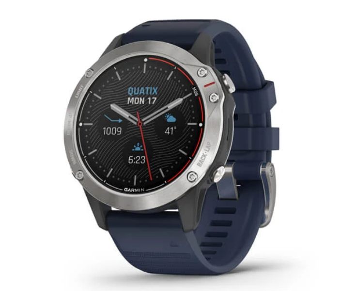 Garmin 010-02158-91 Quatix 6 Grey with Captain Blue Band Smartwatch - Zoom Image 1