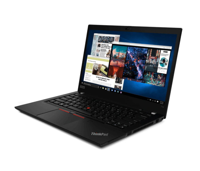 Lenovo ThinkPad T14 20S0001FAD 14.0 Inch FHD IPS Intel core i7-10510U Processor 16GB RAM DDR4 512GB SSD NVIDIA GeForce MX330 2GB Graphics Arabic Keyboard Win10 Pro - Black - Zoom Image 2