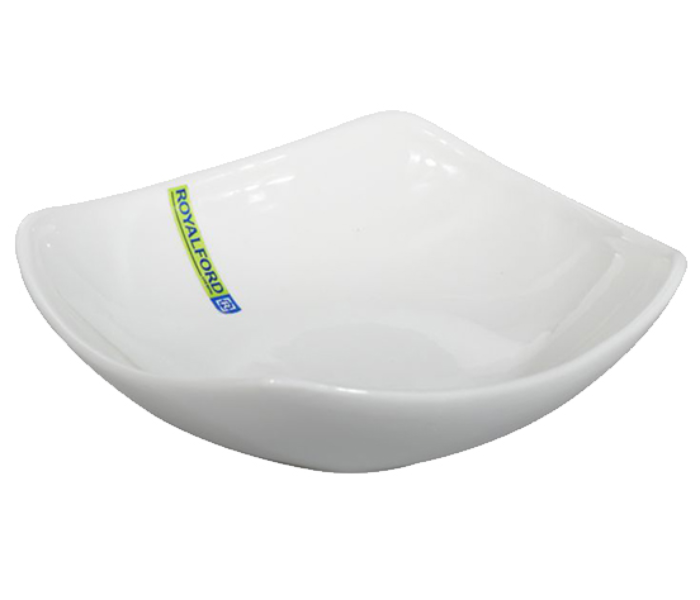 Royalford RF9255 6-inch Porcelain Ware Magnesia Square Bowl - White - Zoom Image 4