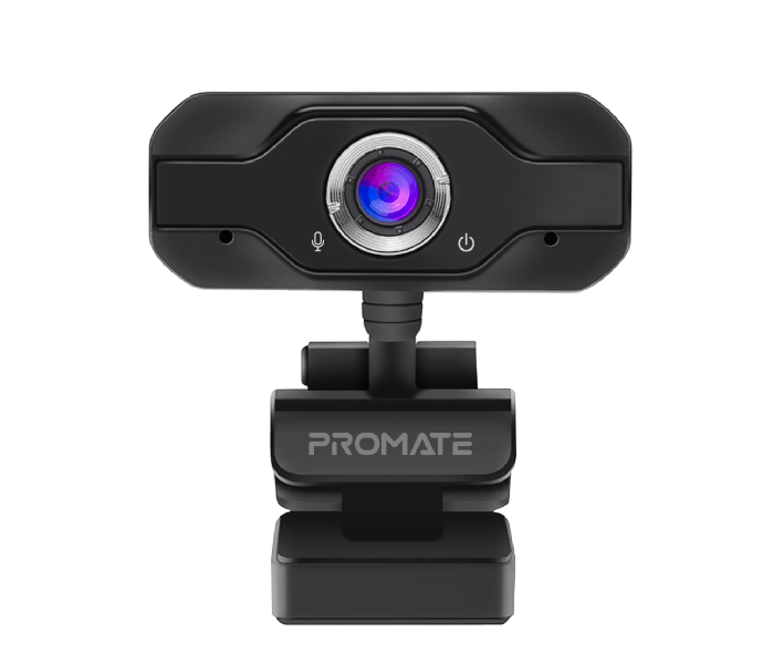 Promate ProCam-1 Full HD Webcam with Noise Reduction Stereo Mic- Black - Zoom Image 1