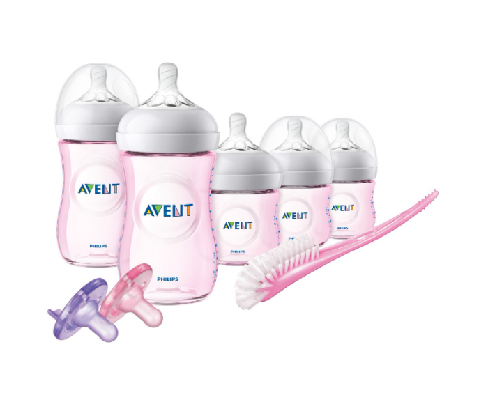 Philips Avent Natural Baby Bottle Gift Set - Pink - Zoom Image