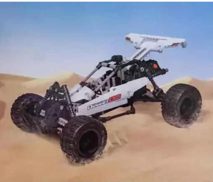 Xiaomi Mitu Desert Racing Car Building Blocks - White and Black - Zoom Image 5