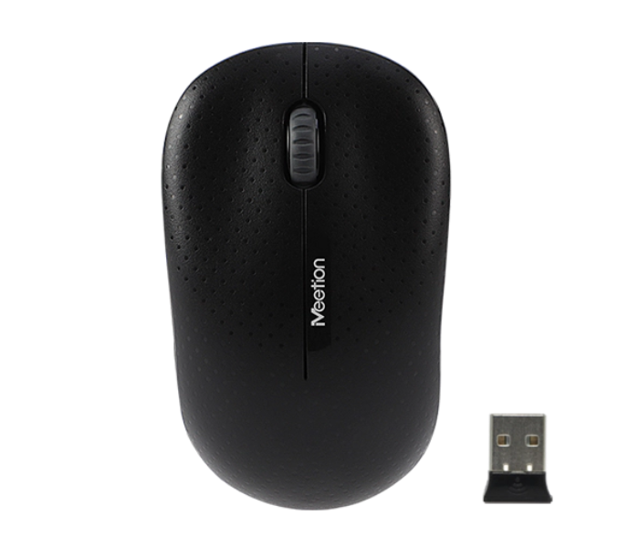 Meetion R545 Cordless Optical USB Computer 2.4GHz Wireless Mouse - Black - Zoom Image