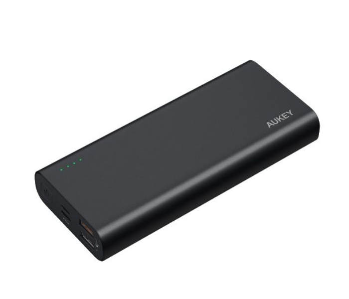 Aukey 20000mAh Alum USB-C Powerbank with Quick Charge 3.0 - Black - Zoom Image 1