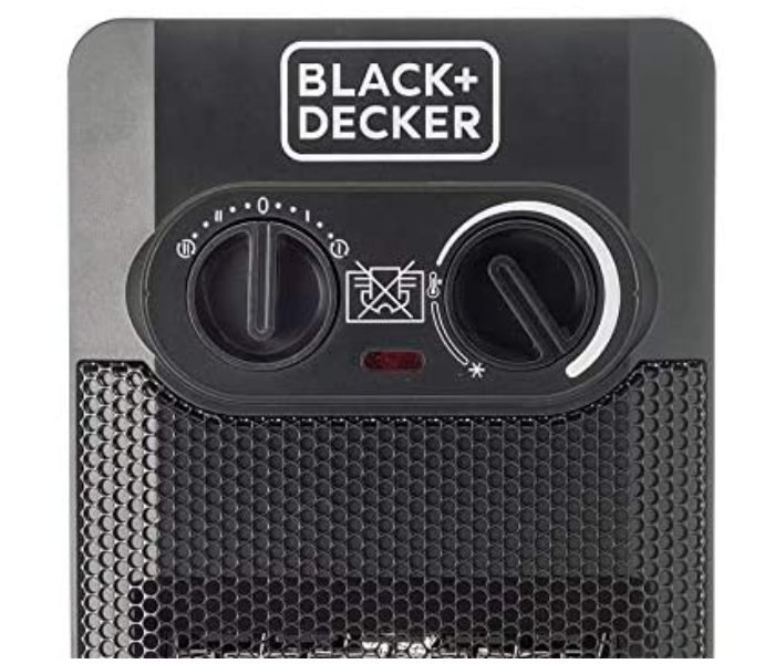 Black and Decker HX340-B5 2000W Tower Fan Heater with Dual Heat Setting - Black - Zoom Image 3