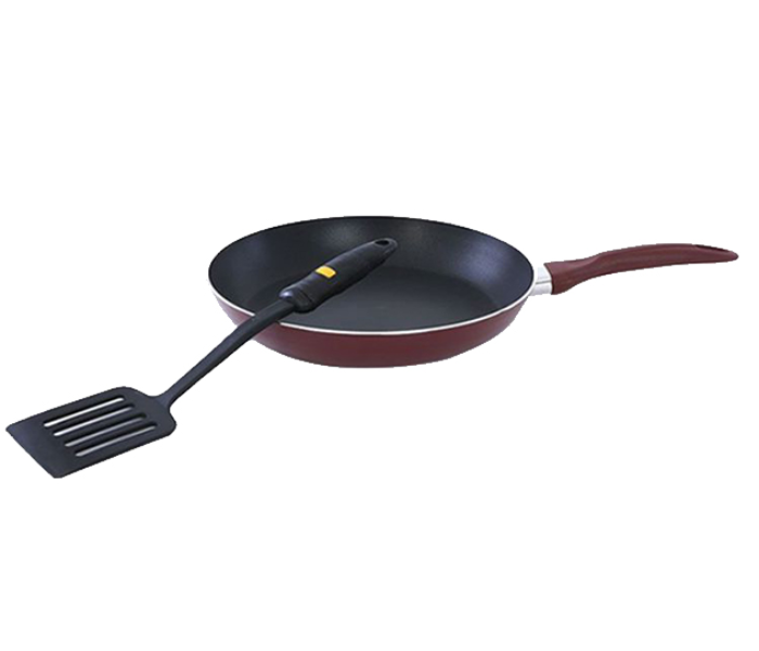 Royalford RF1758 -FPT26 26CM Fry Pan with Turner - Red - Zoom Image 3