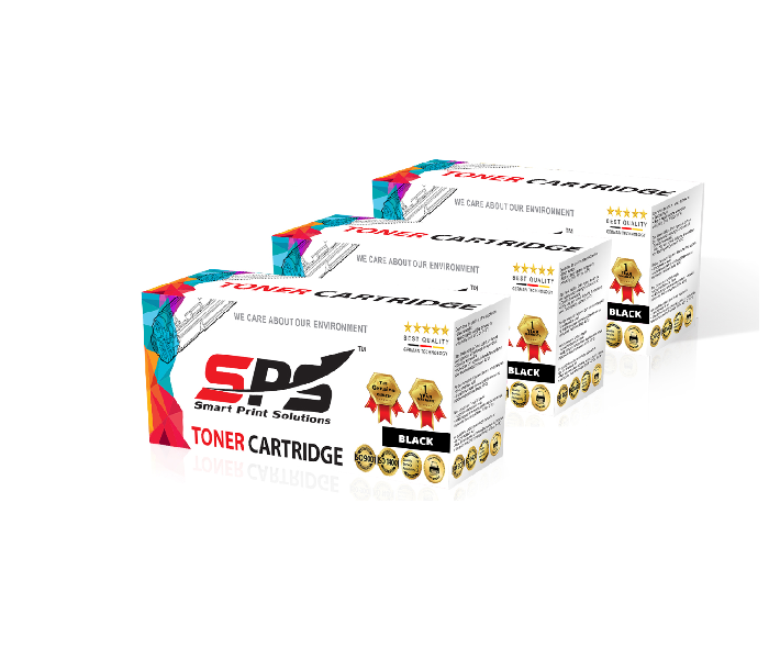 SPS Laser Toner Cartridge Set of 3 Pack Q5945A 45A for HP LaserJet Printer - Black - Zoom Image