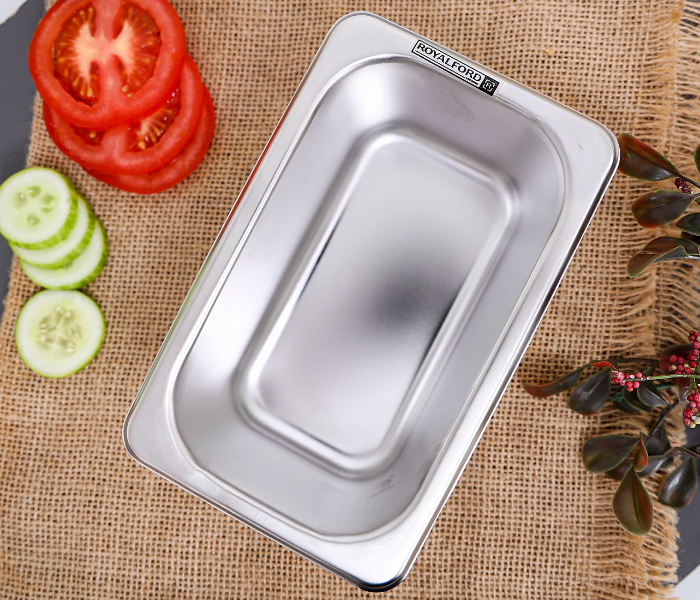 Royalford RF9428 Stainless Steel Gastronorm Food Pan - Silver - Zoom Image 1