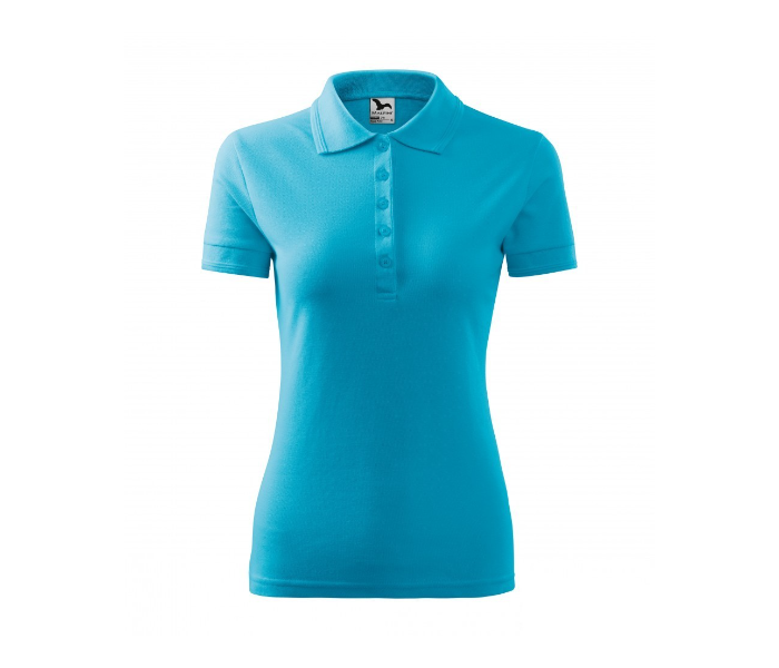 Nafoura Small Polo T Shirt for Women - Torquise Blue - Zoom Image 1