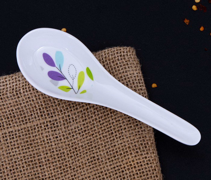 Royalford RF7389 Melamine Ware Table Spoon - White - Zoom Image 1