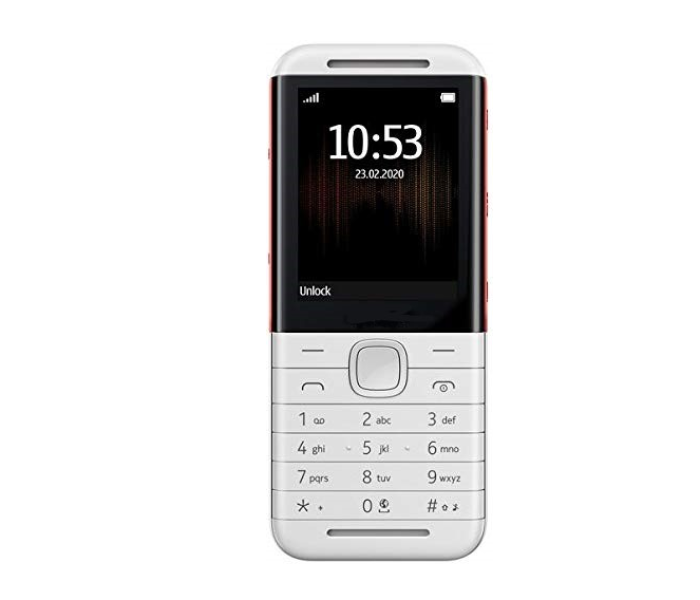 Kibosun 5310 Stylish Feature Dual Sim Phone Bluetooth FM Radio Torch Light  - White - Zoom Image 1