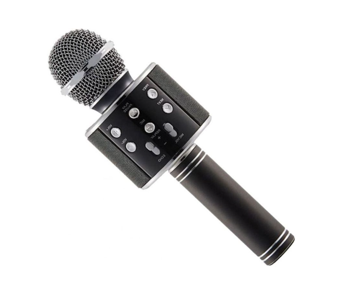 Wireless Karaoke Handheld Microphone Bluetooth with USB KTV Player - Black - Zoom Image 1