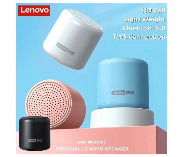 Lenovo L01 Mini Wireless Bluetooth 5.0 Portable Speaker - Black  - Zoom Image 4